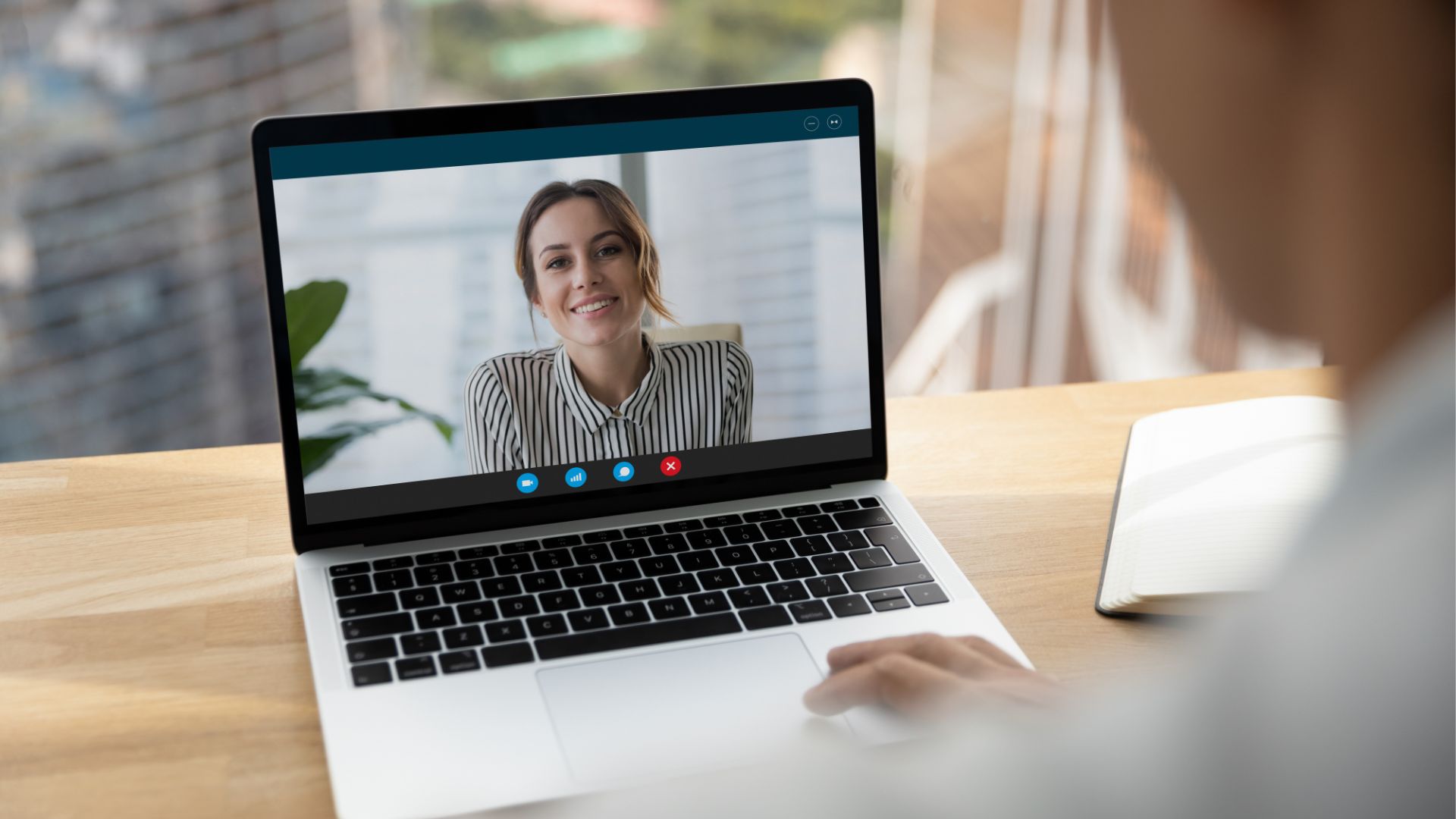 Modern office building interior